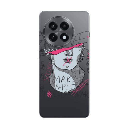 Oneplus 13 R Make art Transparent Silicone TPU Θήκη