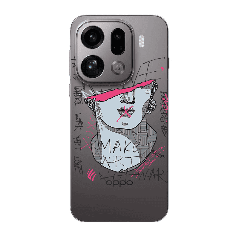 Oppo Find X9 Pro Make art Transparent Silicone TPU Θήκη