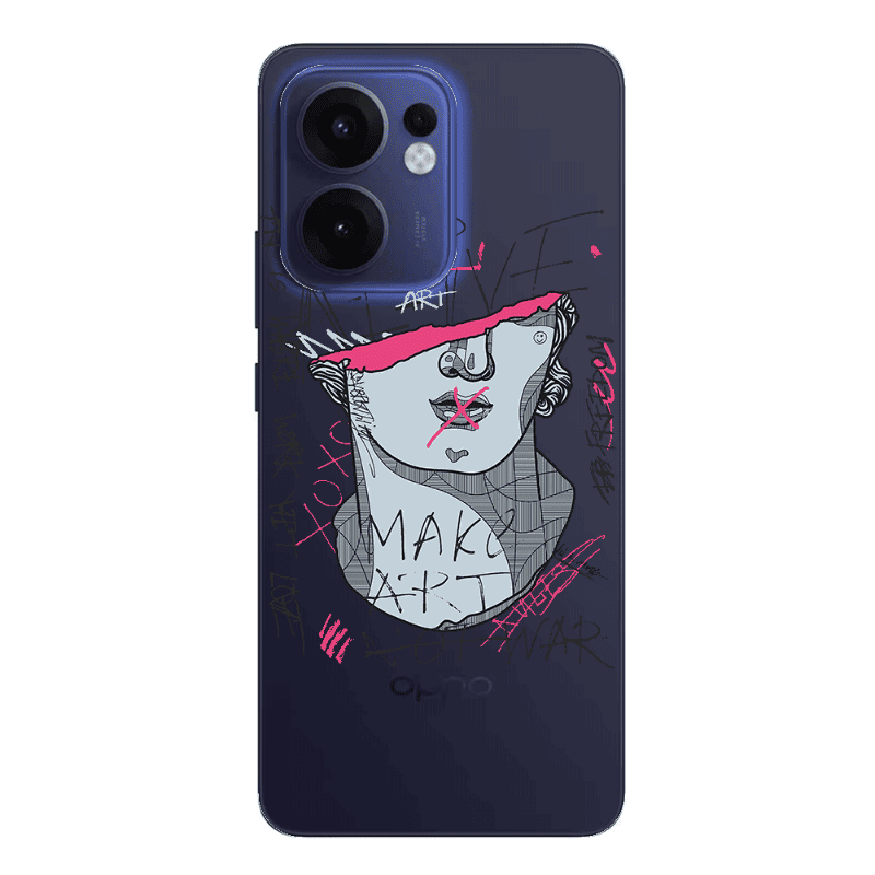 Oppo Reno13 FS Make art Transparent Silicone TPU Θήκη