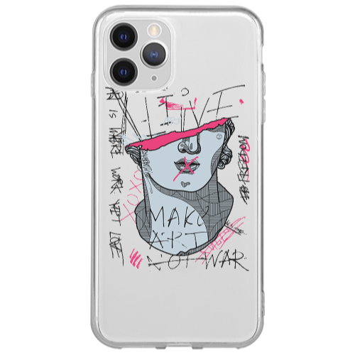 Apple iPhone 13 Pro Max Make art Transparent Silicone TPU Θήκη