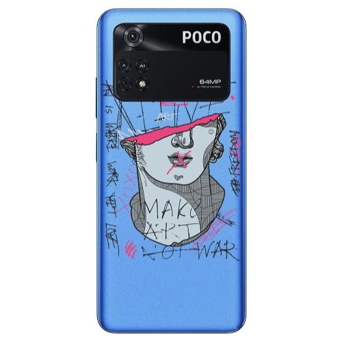 Xiaomi Poco M4 Pro 4G Make art Transparent Silicone TPU Θήκη