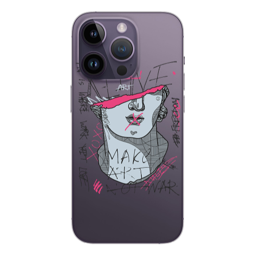 Apple iPhone 14 Pro  Make art Transparent Silicone TPU Θήκη