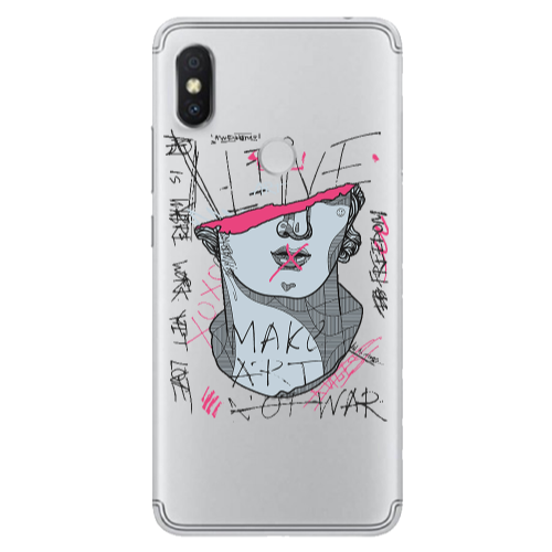 Xiaomi Redmi S2 Make art Transparent Silicone TPU Θήκη