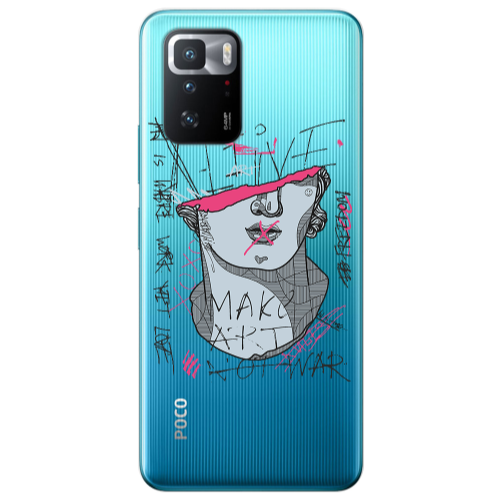Xiaomi Poco X3 GT Make art Transparent Silicone TPU Θήκη