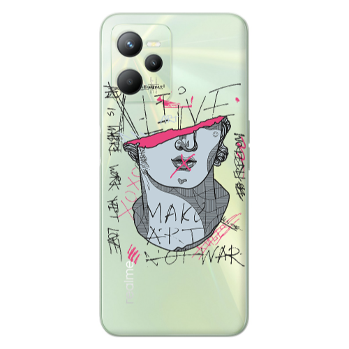 Realme C35 Make art Transparent Silicone TPU Θήκη