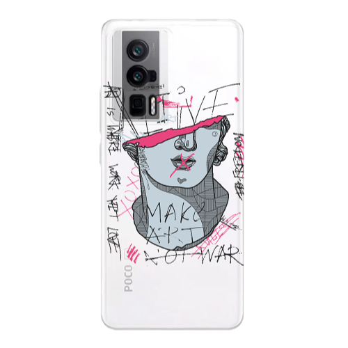 Xiaomi Poco F5 Pro Make art Transparent Silicone TPU Θήκη