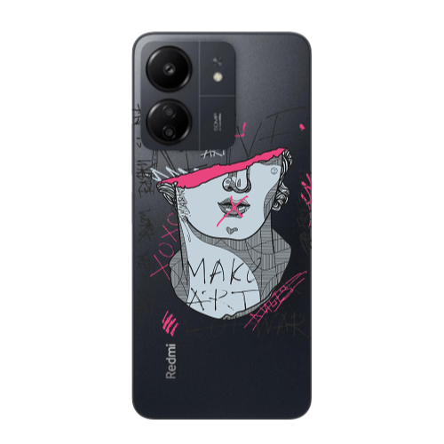 Xiaomi Redmi 13C Make art Transparent Silicone TPU Θήκη