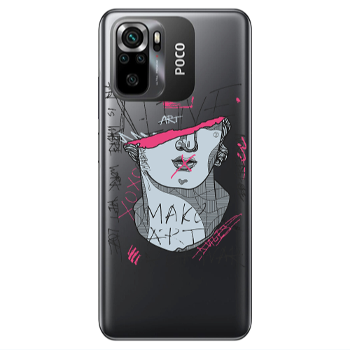 Xiaomi Poco M5 s Make art Transparent Silicone TPU Θήκη