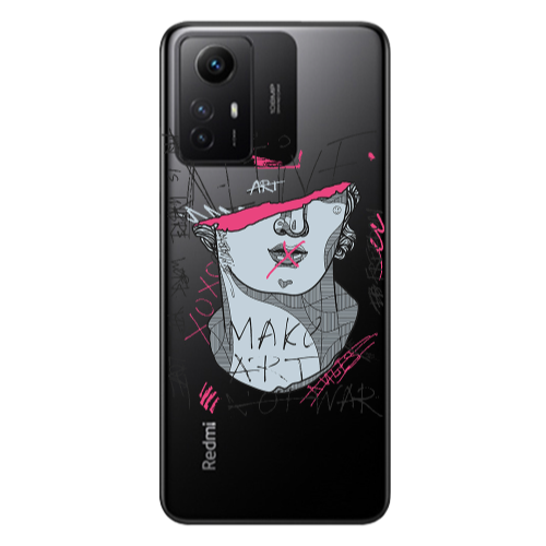 Xiaomi Redmi Note 12s Make art Transparent Silicone TPU Θήκη