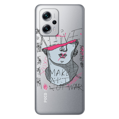 Xiaomi Poco X4 GT Make art Transparent Silicone TPU Θήκη