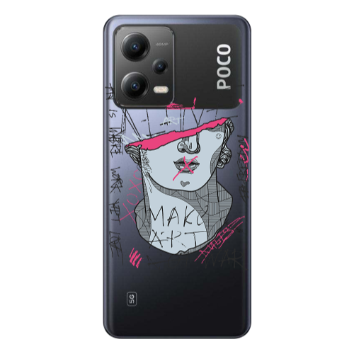 Xiaomi Poco X5 Make art Transparent Silicone TPU Θήκη
