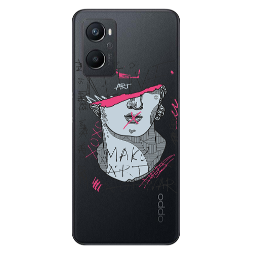 Oppo A 96 Make art Transparent Silicone TPU Θήκη
