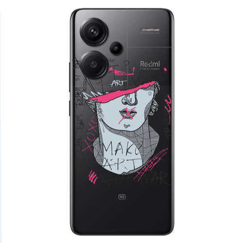 Xiaomi Redmi Note 13 Pro+ 5G  Make art Transparent Silicone TPU Θήκη