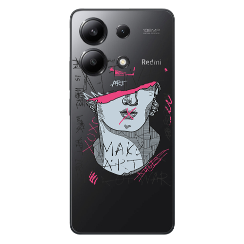 Xiaomi Redmi Note 13 4G Make art Transparent Silicone TPU Θήκη