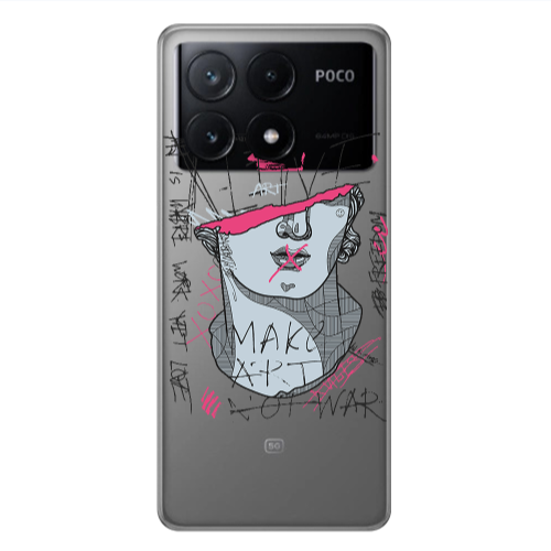 Xiaomi Poco X6Pro 5G Make art Transparent Silicone TPU Θήκη