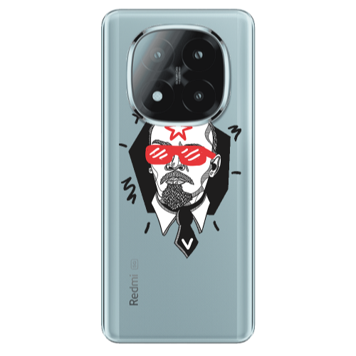 Xiaomi Redmi Note 14 Pro + 5g Stars and glasses Transparent Silicone TPU Θήκη