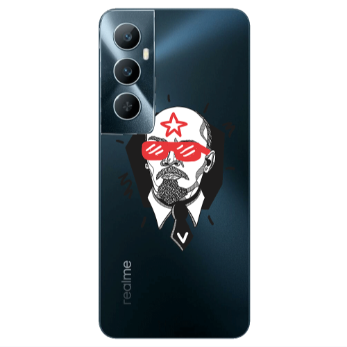 Realme C65 Stars and glasses Transparent Silicone TPU Θήκη