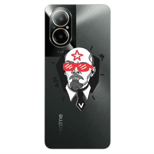 Realme C67 Stars and glasses Transparent Silicone TPU Θήκη