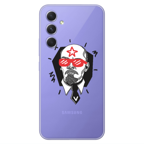 Samsung A56 Stars and glasses Transparent Silicone TPU Θήκη
