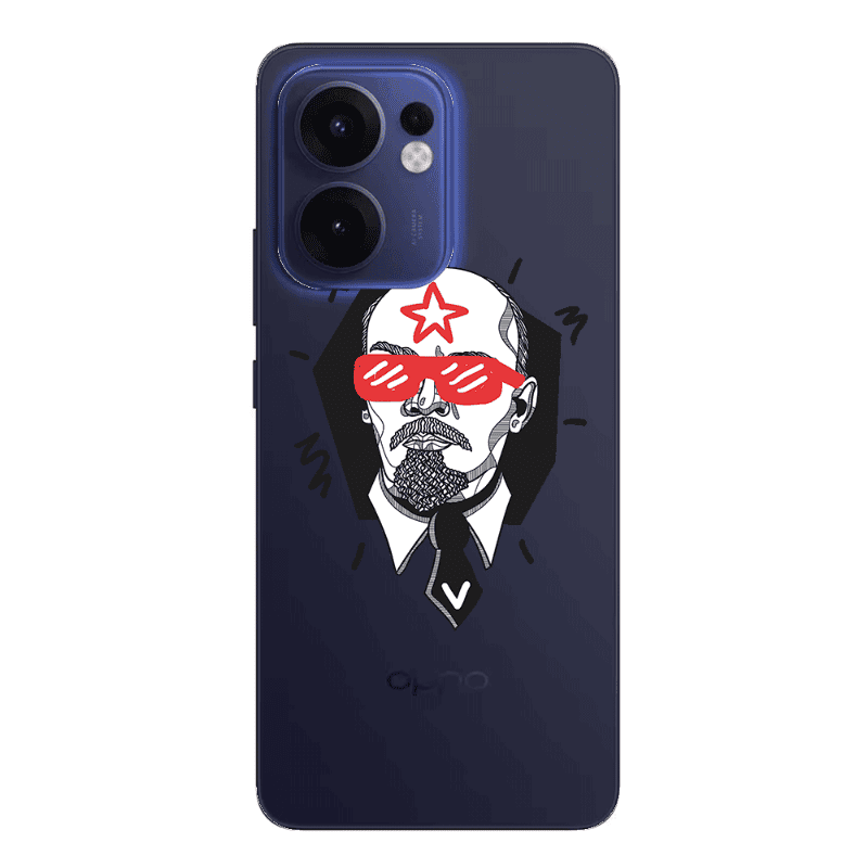 Oppo Reno13 FS Stars and glasses Transparent Silicone TPU Θήκη