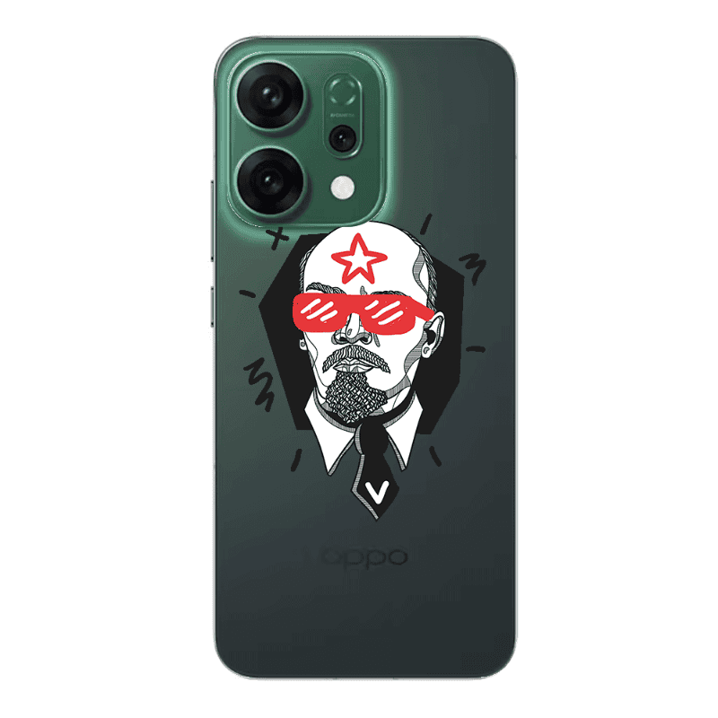 Oppo RENO 14 Stars and glasses Transparent Silicone TPU Θήκη