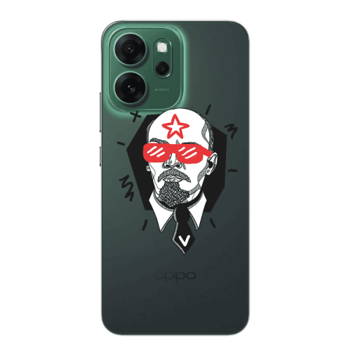 Oppo 14 F Stars and glasses Transparent Silicone TPU Θήκη