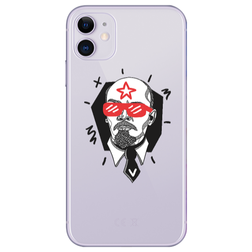 Apple iPhone 11  Stars and glasses Transparent Silicone TPU Θήκη