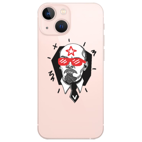 Apple iPhone 13 Stars and glasses Transparent Silicone TPU Θήκη