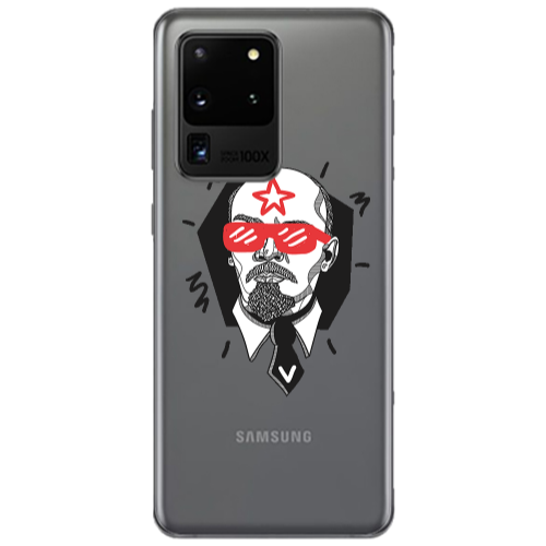 Samsung S20 Ultra Stars and glasses Transparent Silicone TPU Θήκη