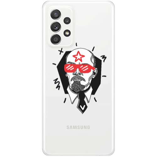 Samsung A33 Stars and glasses Transparent Silicone TPU Θήκη