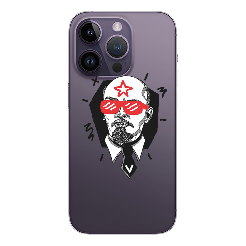 Apple iPhone 14 Pro  Stars and glasses Transparent Silicone TPU Θήκη