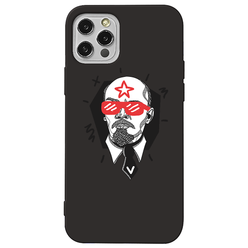 Apple iPhone 13 Pro Stars and glasses Black Colored Silicone TPU Θήκη