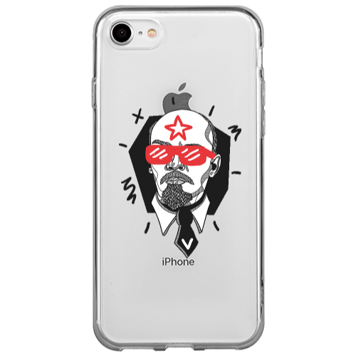 Apple iPhone 7 Stars and glasses Transparent Silicone TPU Θήκη
