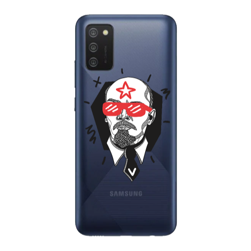 Samsung A03S Stars and glasses Transparent Silicone TPU Θήκη