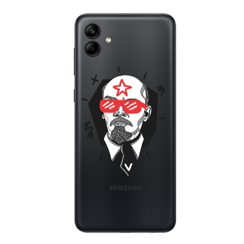 Samsung A04 Stars and glasses Transparent Silicone TPU Θήκη
