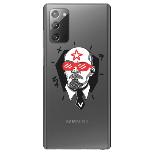 Samsung Note 20 Stars and glasses Transparent Silicone TPU Θήκη