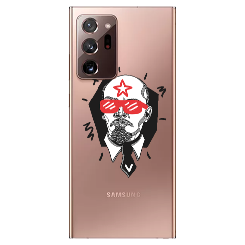 Samsung Note 20 Ultra Stars and glasses Transparent Silicone TPU Θήκη