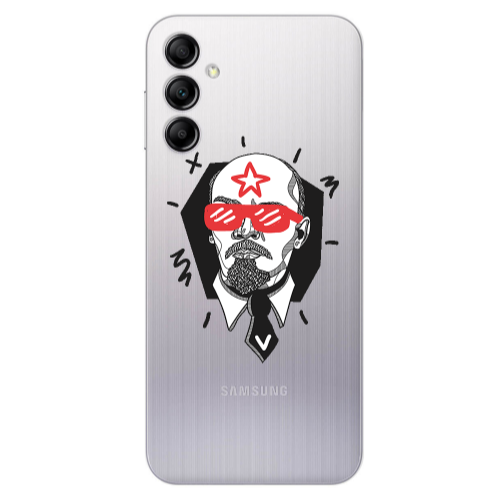 Samsung A24 Stars and glasses Transparent Silicone TPU Θήκη