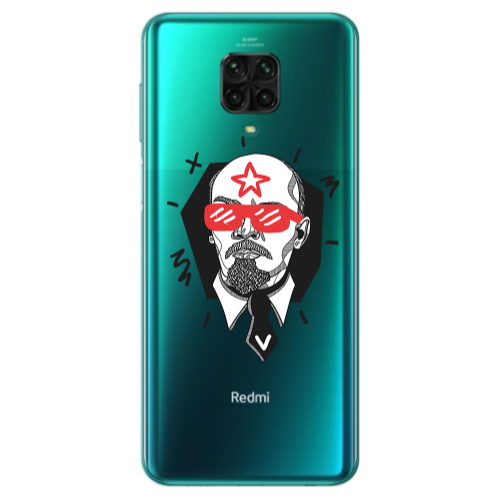 Xiaomi Redmi Note 9S Stars and glasses Transparent Silicone TPU Θήκη