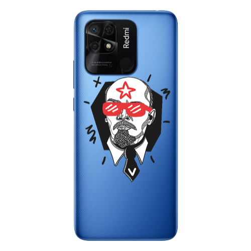 Xiaomi Poco C40 Stars and glasses Transparent Silicone TPU Θήκη