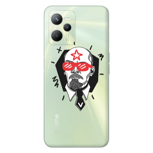 Realme C35 Stars and glasses Transparent Silicone TPU Θήκη