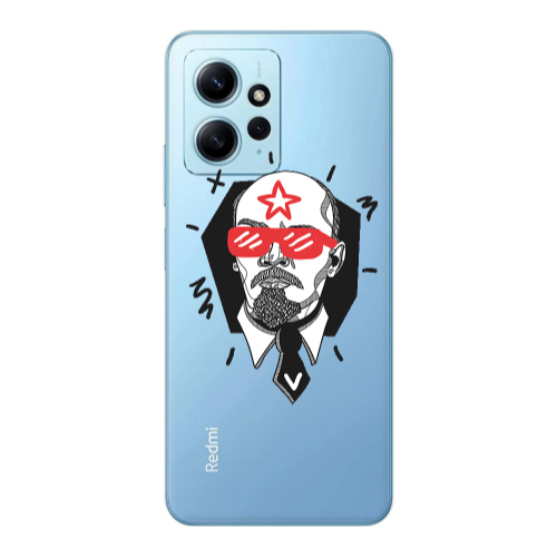 Xiaomi Redmi Note 12 4G Stars and glasses Transparent Silicone TPU Θήκη