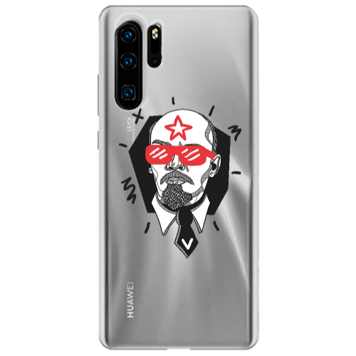 Huawei P30 Pro Stars and glasses Transparent Silicone TPU Θήκη