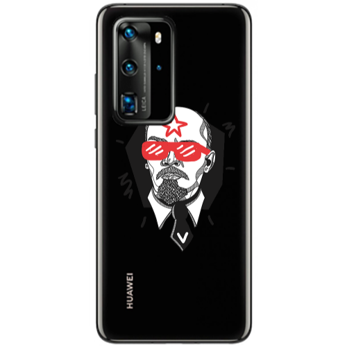 Huawei P40 Pro Stars and glasses Transparent Silicone TPU Θήκη