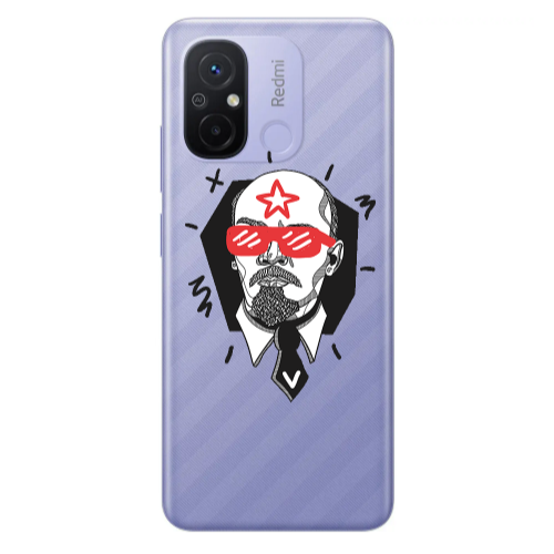 Xiaomi Redmi 12C Stars and glasses Transparent Silicone TPU Θήκη