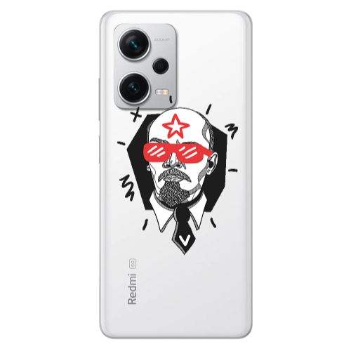 Xiaomi Redmi Note 12 5G Stars and glasses Transparent Silicone TPU Θήκη