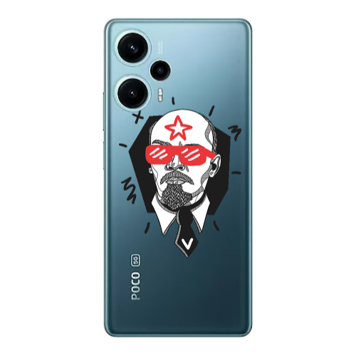 Xiaomi Poco F5 Stars and glasses Transparent Silicone TPU Θήκη