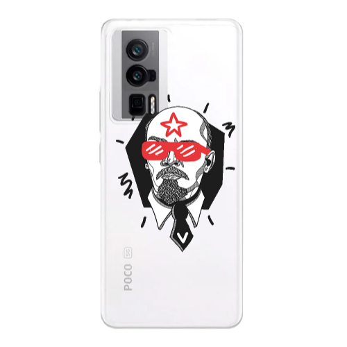 Xiaomi Poco F5 Pro Stars and glasses Transparent Silicone TPU Θήκη