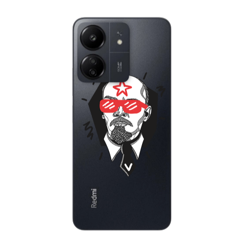 Xiaomi Redmi 13C Stars and glasses Transparent Silicone TPU Θήκη