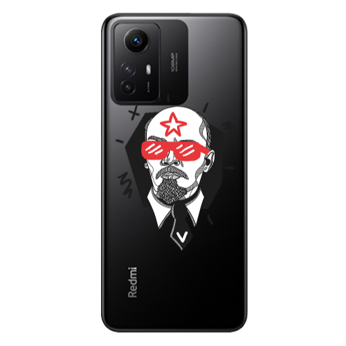 Xiaomi Redmi Note 12s Stars and glasses Transparent Silicone TPU Θήκη